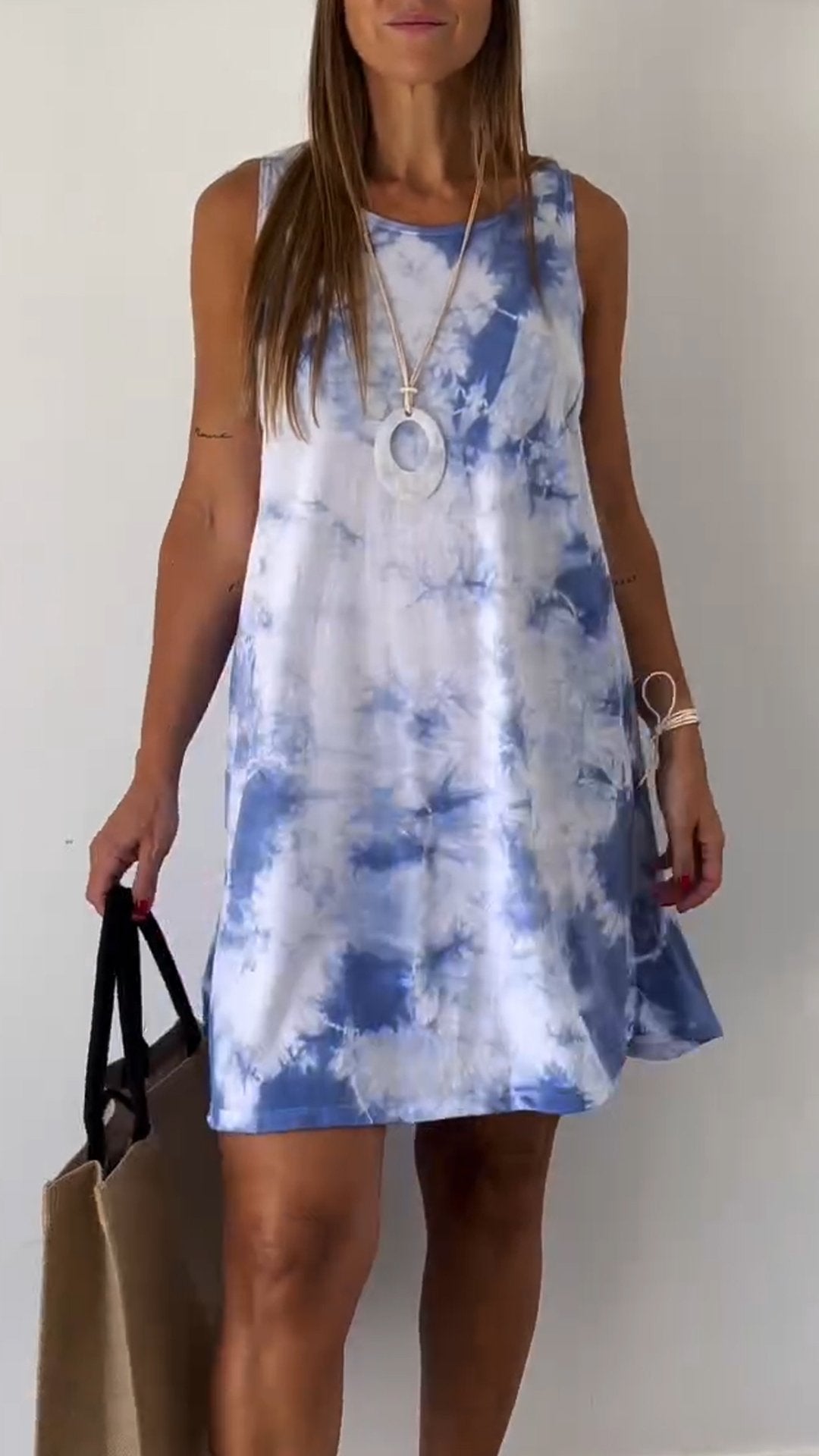 Tie Dye Sleeveless Dress